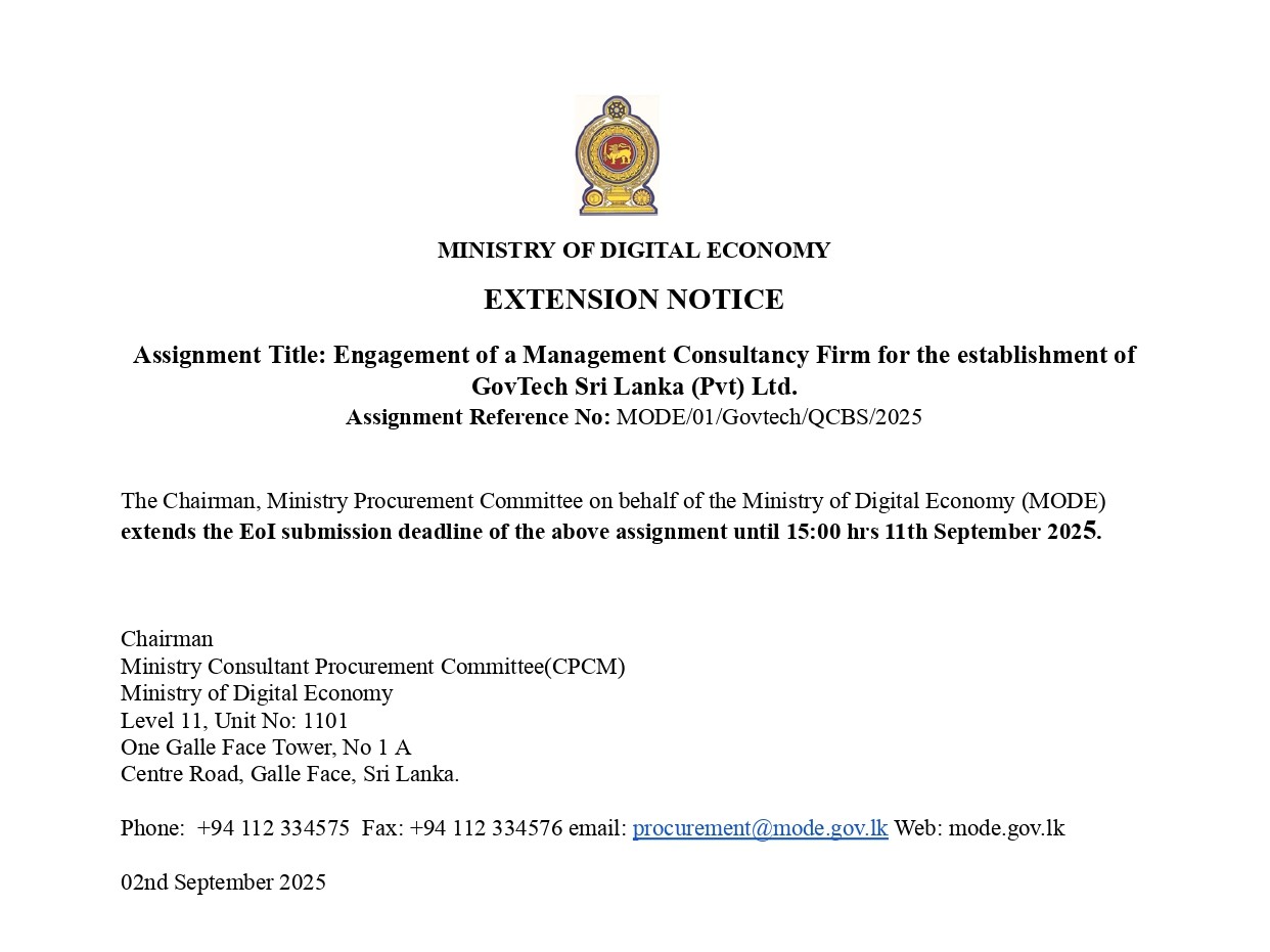 Extension Notice